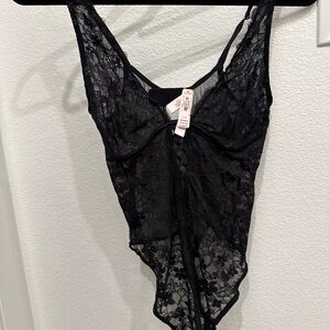 Victoria's Secret Black Lace Chemise